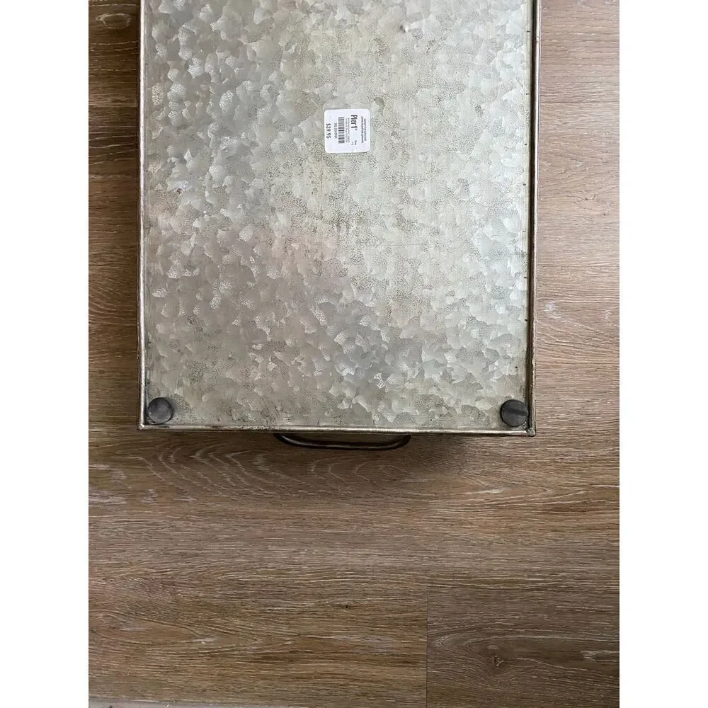 Pier 1 Magnolia 2015 Galvaniz Garden Tray with handles